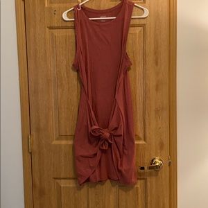 Aerie Front Wrap Cotton Dress